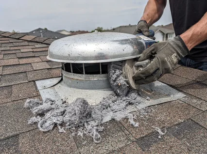 Cleaning Dryer Vent On Roof in Northborough