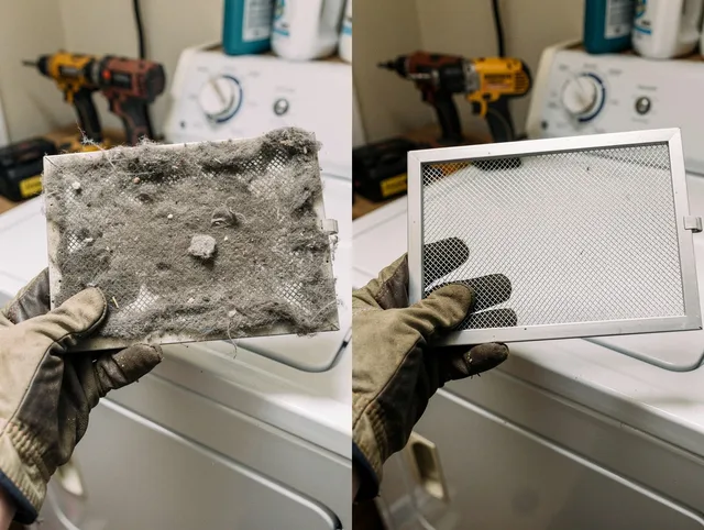 Professional lint trap cleaning by Northborough Dryer Vent Cleaning in Northborough