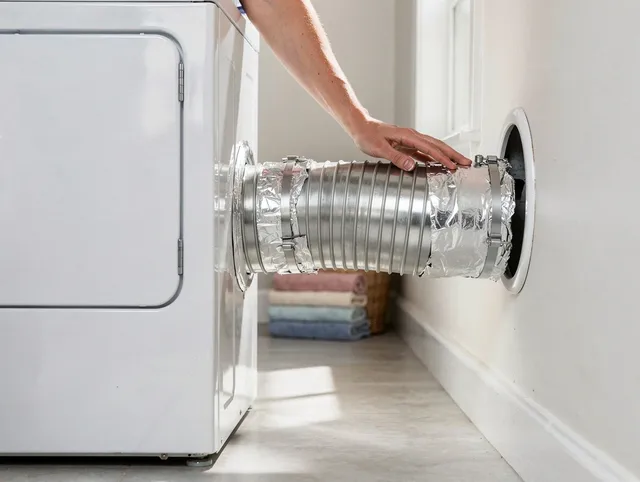 Professional dryer vent hose installation by Northborough Dryer Vent Cleaning in Northborough