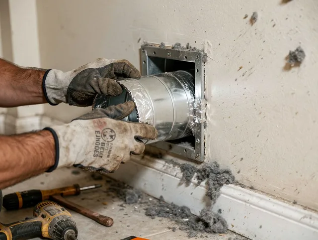 Professional dryer vent repair and installation by Northborough Dryer Vent Cleaning in Northborough